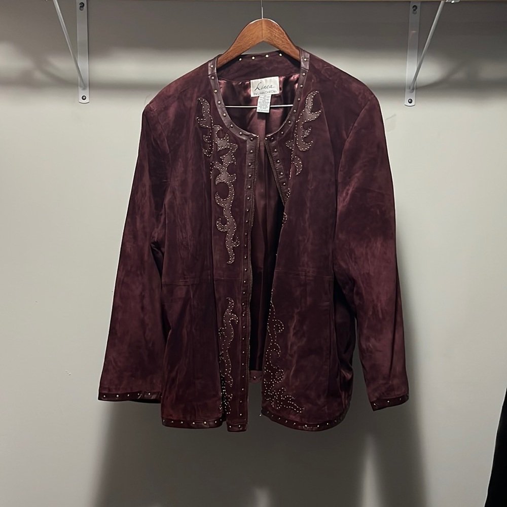 Women suede jacket